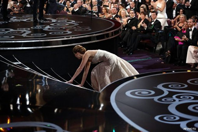 tripping at the oscars